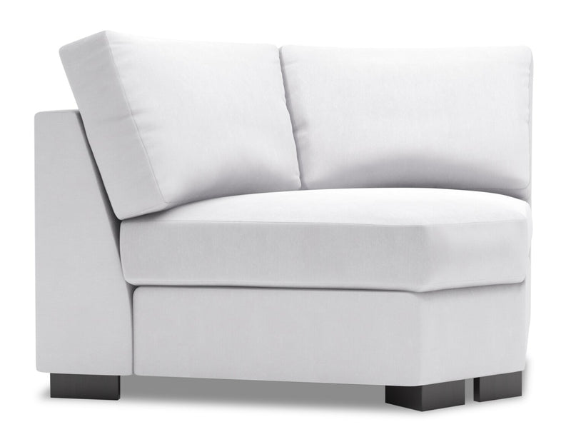 Fauteuil courbé en coin Track de la collection Sofa Lab - Pax Ice