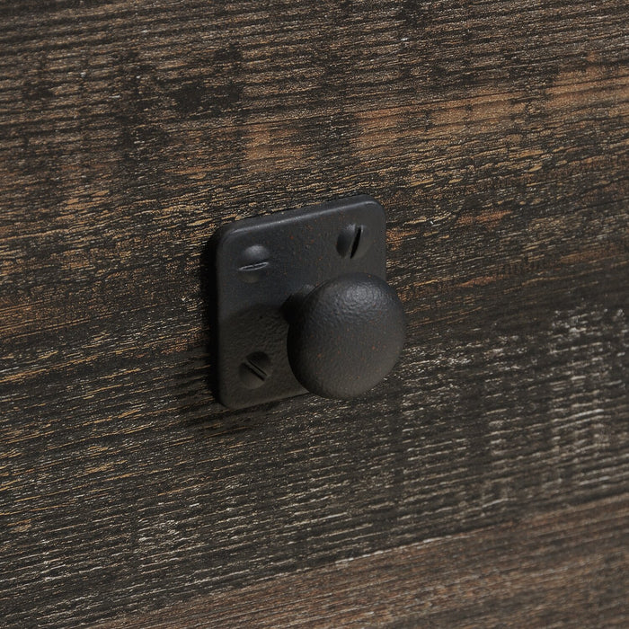 Bureau Lewis de 47,78 po avec 2 tiroirs - chêne carbone 