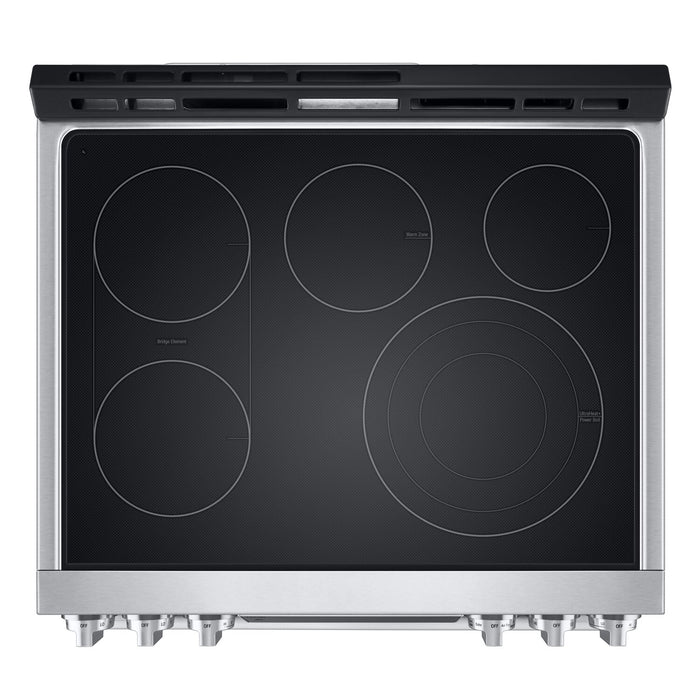 Cuisinière intelligente électrique LG Studio de 6,3 pi³ avec friture à air et convection ProBake ConvectionMD - acier inoxydable Smudge-ProofMD - LSES6338F