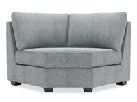  Fauteuil courbé en coin Roll de la collection Sofa Lab - Luna Pewter 