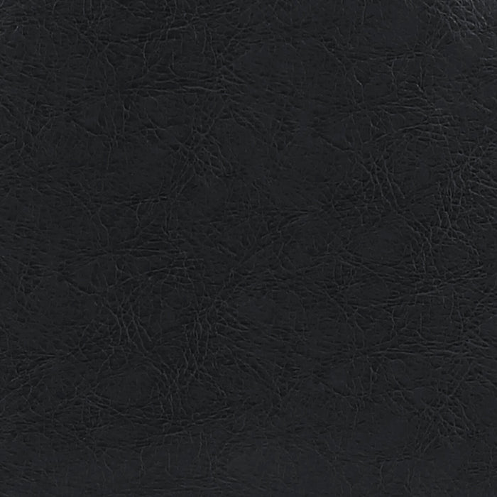 Chaise de salle à manger Elijah en tissu de cuir végétalien et en métal - noire