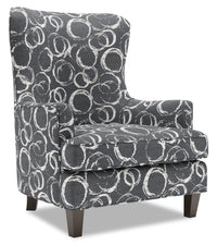  Fauteuil d’appoint à oreilles Sofa Lab de 32 po fabriqué au Canada en tissu - Heather multicolore 