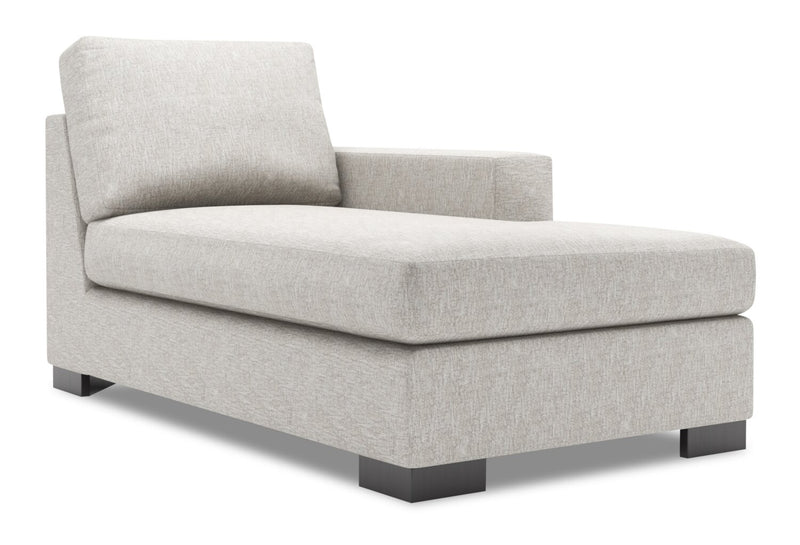 Fauteuil long de gauche Track de la collection Sofa Lab - Luxury Silver