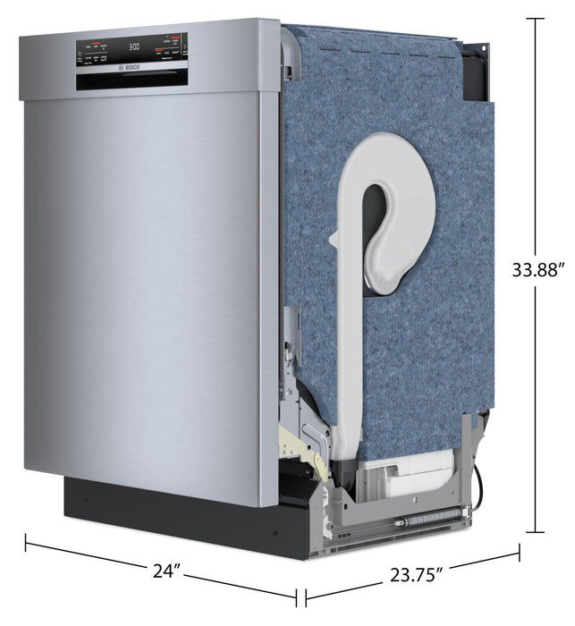 Lave-vaisselle intelligent Bosch de série 800 avec CrystalDryMC et 3e panier - SHE78CM5N