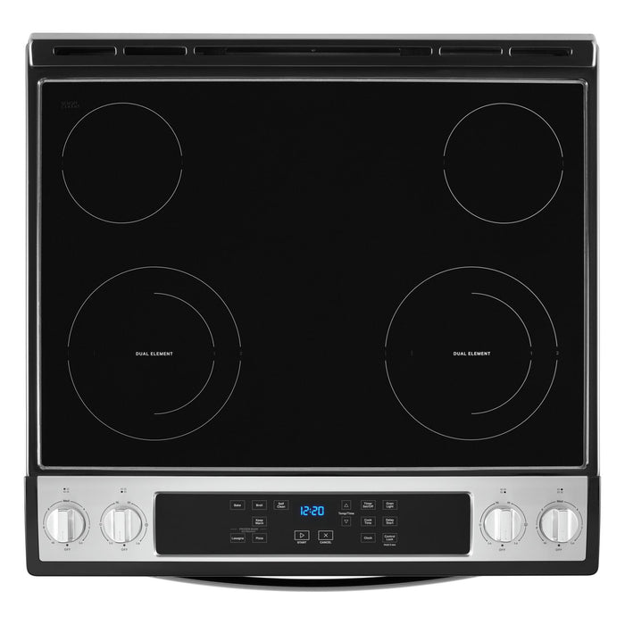 Cuisinière électrique Whirlpool de 4,8 pi³ avec autonettoyage - acier inoxydable - YWEE515S0LS