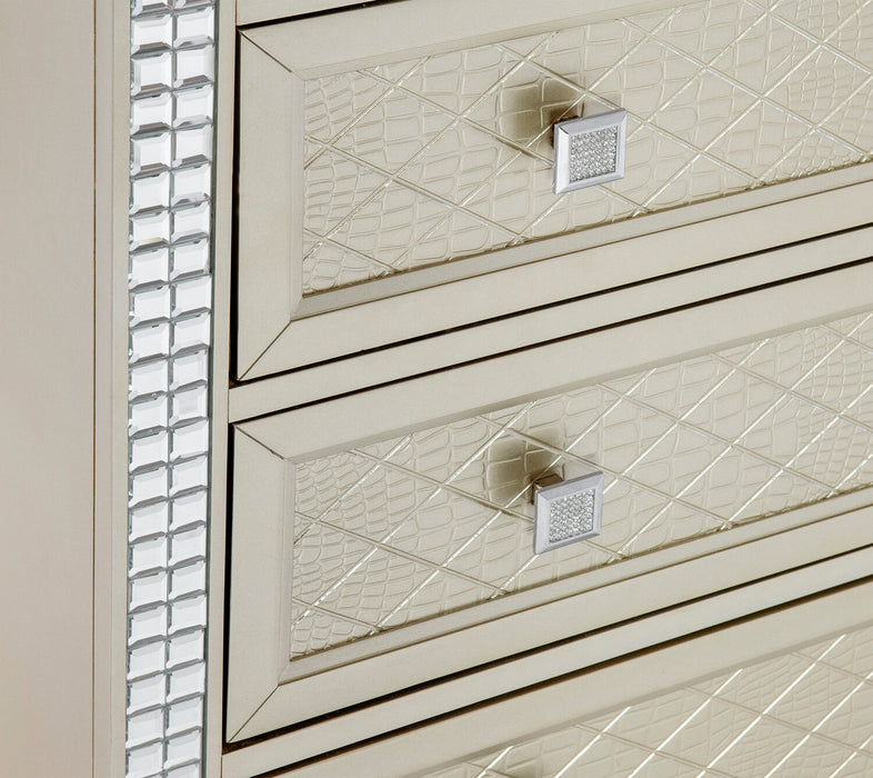 Ensemble de chambre à coucher Tyra 6 pièces avec très grand lit