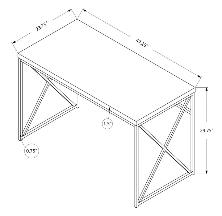 Bureau Paxton de 47,25 po - blanc