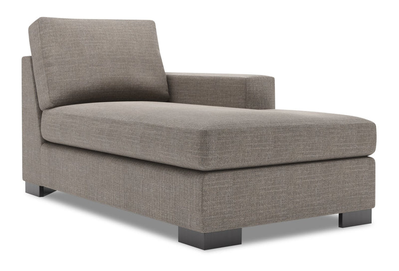 Fauteuil long de gauche Track de la collection Sofa Lab - Luna Smoke