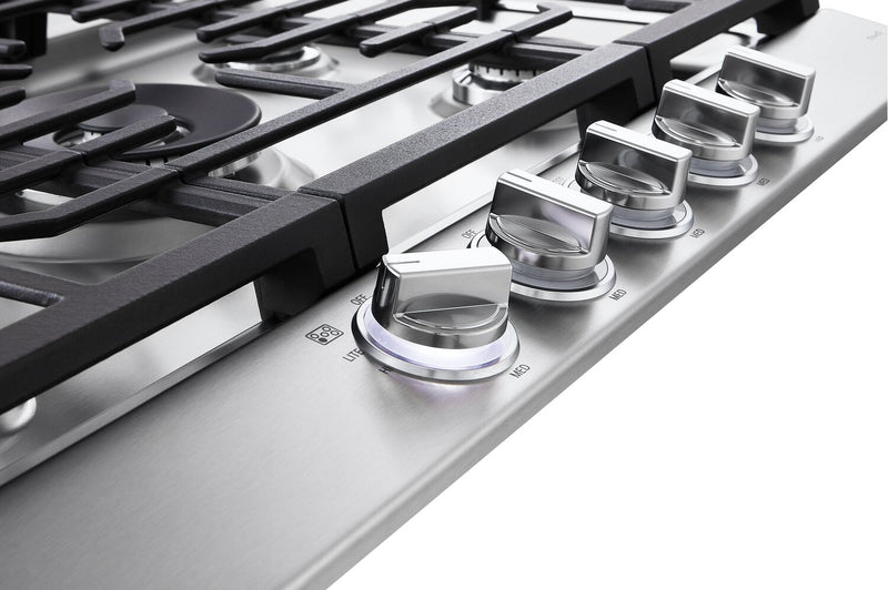 Surface de cuisson à gaz LG de 30 po à 5 éléments - acier inoxydable Smudge-ProofMD - CBGJ3027S
