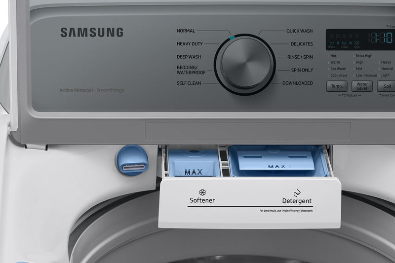 Laveuse Samsung à chargement par le haut de 5,4 pi³ - blanche - WA46CG3505AWA4