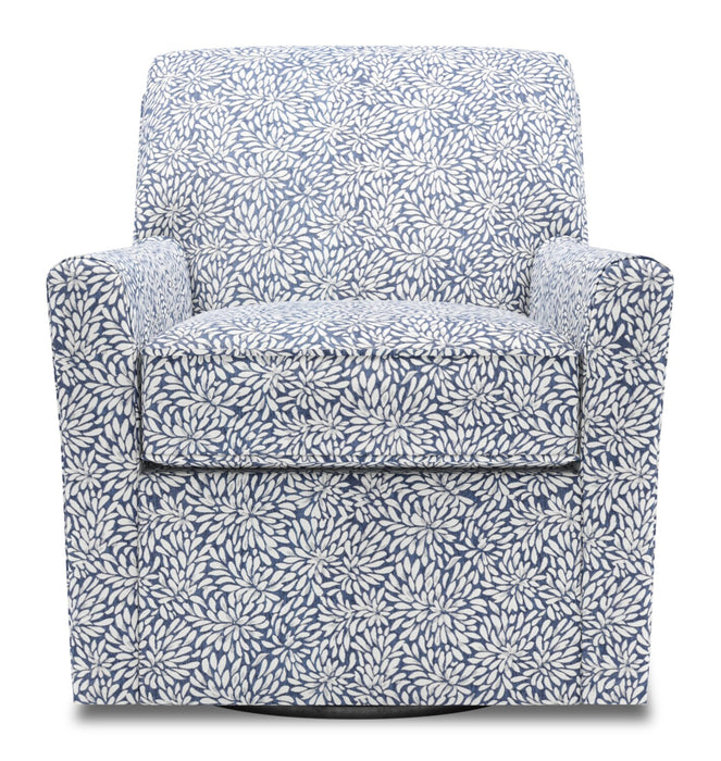 Fauteuil d’appoint pivotant Sofa Lab personnalisable de 31 po fabriqué au Canada en tissu - Spa multicolore