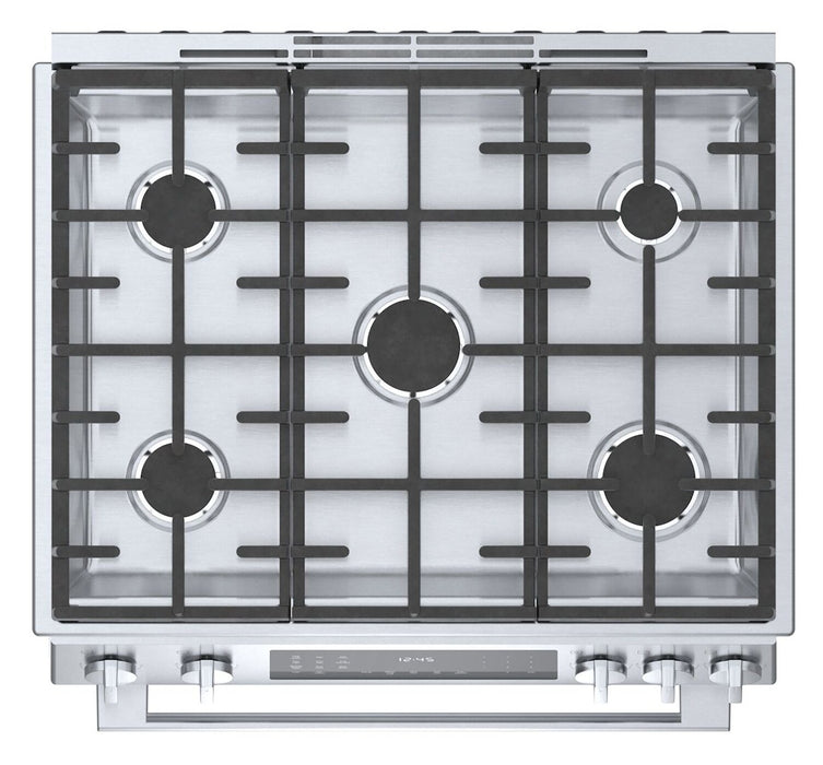 Cuisinière hybride Bosch de série 800 de 4,6 pi3 avec tiroir-réchaud - HDI8056C