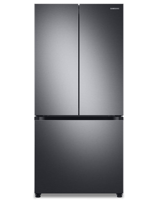 Réfrigérateur Samsung de 24,5 pi³ et de 33 po à portes françaises avec zone de boissons Beverage CenterMC et pichet d’eau à remplissage automatique - acier inoxydable noir - RF25C5551SG/AA