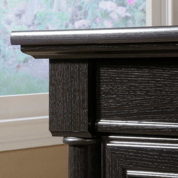 Bureau de direction Palladia de 65,12 po à 5 tiroirs - chêne éolien