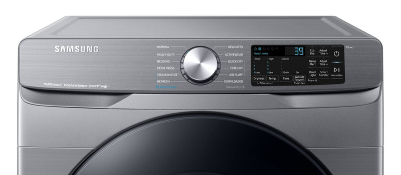 Sécheuse à gaz à la vapeur Samsung de 7,5 pi³ - grise - superposable - DVG45B6305P/AC