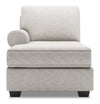 Fauteuil long de droite Roll de la collection Sofa Lab - Luxury Silver