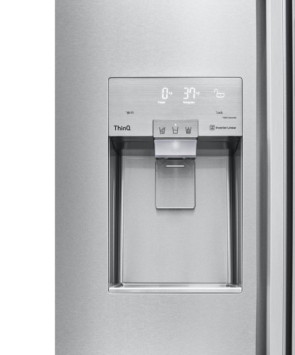 Réfrigérateur encastré LG Studio de 26 pi³ et de 42 po à compartiments juxtaposés - acier inoxydable Smudge-ProofMD - SRSXB2622S