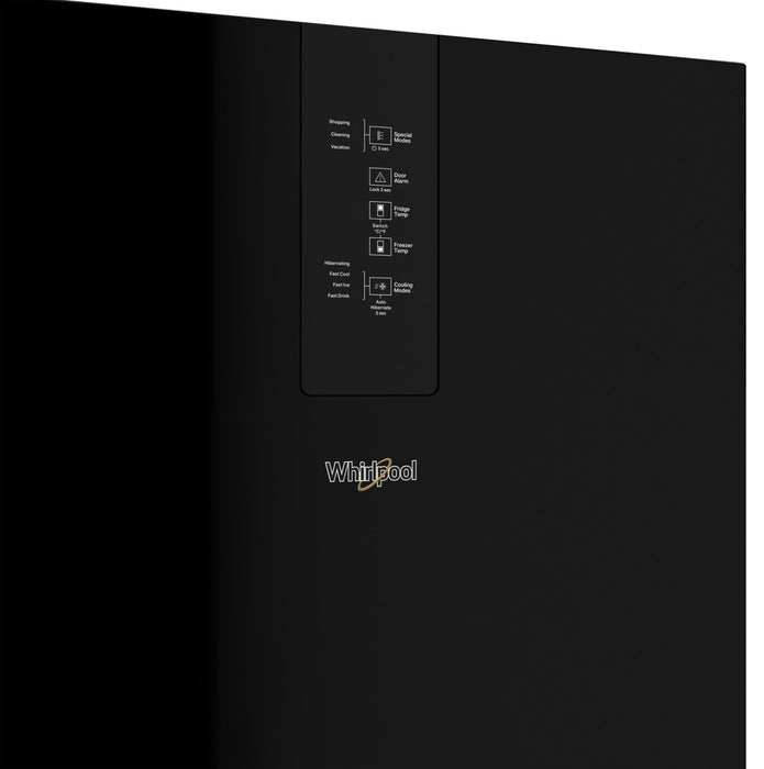 Réfrigérateur Whirlpool de 12,9 pi³ et de 24 po à congélateur inférieur - noir - WRB533CZJB