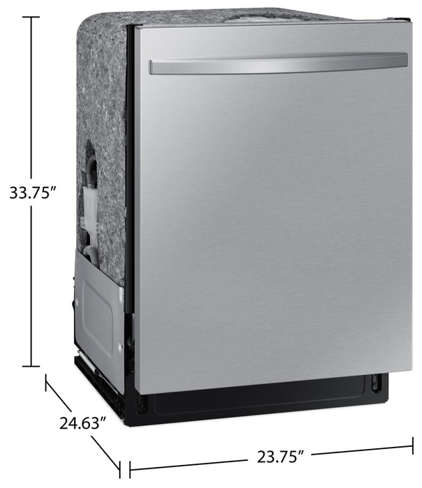 Lave-vaisselle encastré Samsung à 46 dBA de 24 po avec commandes sur le dessus et 3e panier - DW80CG5451SRAA