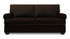 Sofa personnalisable Roll de Sofa Lab de 76 po de format condo fabriqué au Canada en tissu de chenille avec accoudoirs enroulés - brun Luxury Chocolate