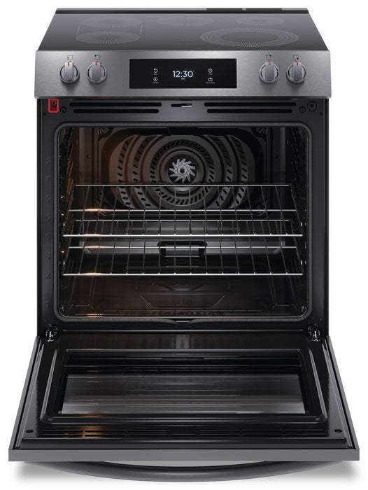 Cuisinière électrique Frigidaire Gallery de 6,2 pi³ avec convection totale et friture à air - acier inoxydable noir Smudge-ProofMD - GCFE306CBD