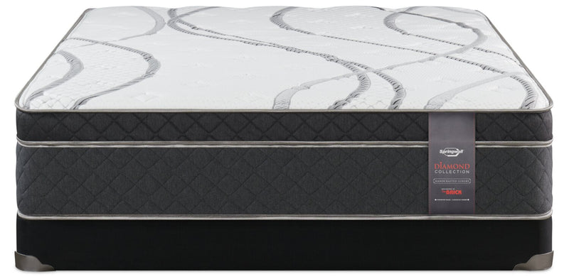 Ensemble matelas à Euro-plateau à profil bas Radiant de Springwall pour grand lit