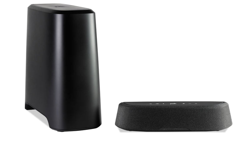 Barre de son à 3.1 canaux POLK avec DolbyMD Digital, DTS:X, son 3D et caisson d’extrêmes graves sans fil (MagniFi Mini AX)