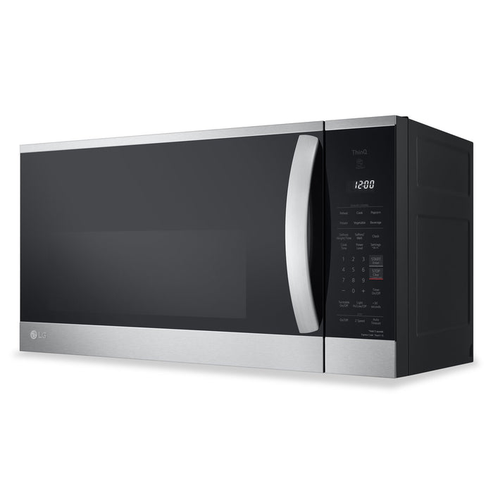 Four à micro-ondes à hotte intégrée LG de 1,8 pi³ avec EasyCleanMD et cuisson par capteur - acier inoxydable Smudge-ProofMD - MVEM1825F