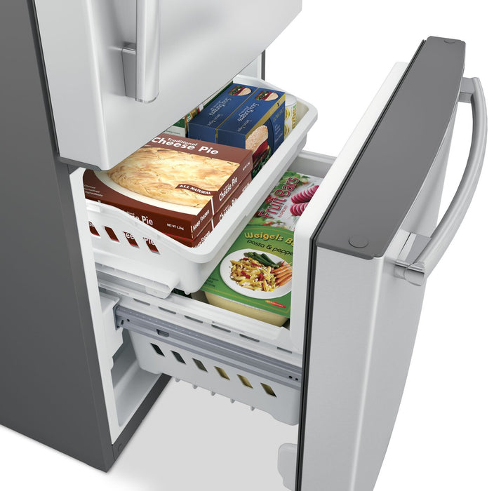 Réfrigérateur GE de 20,9 pi³ et de 30 po à congélateur inférieur - acier inoxydable résistant aux traces de doigts - GDE21DYRKFS