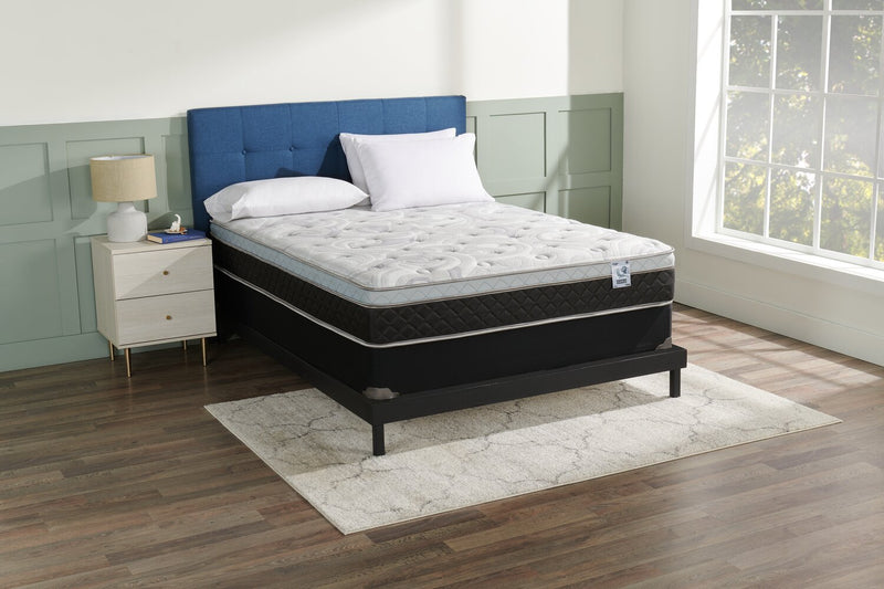 Ensemble matelas à Euro-plateau à profil bas Pisa II de Springwall pour lit double