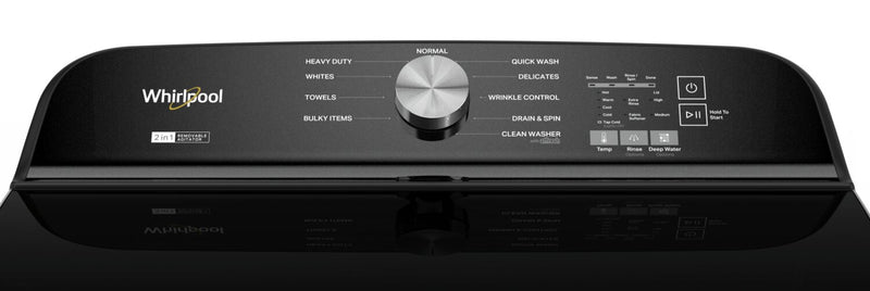 Laveuse Whirlpool à chargement par le haut de 6,1 pi³ - noir volcan - WTW6157PB
