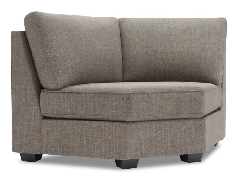 Fauteuil courbé en coin Roll de la collection Sofa Lab - Luna Smoke