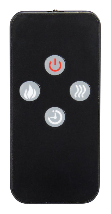 Meuble pour téléviseur Lappland de 70 po avec foyer électrique, rangement et système de gestion des câbles pour téléviseurs jusqu’à 80 po - noir