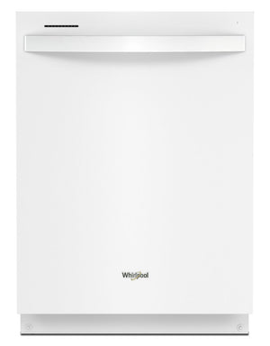Lave-vaisselle encastré Whirlpool de 24 po et de 50 dBA avec commandes sur le dessus - blanc - WDT740SALW