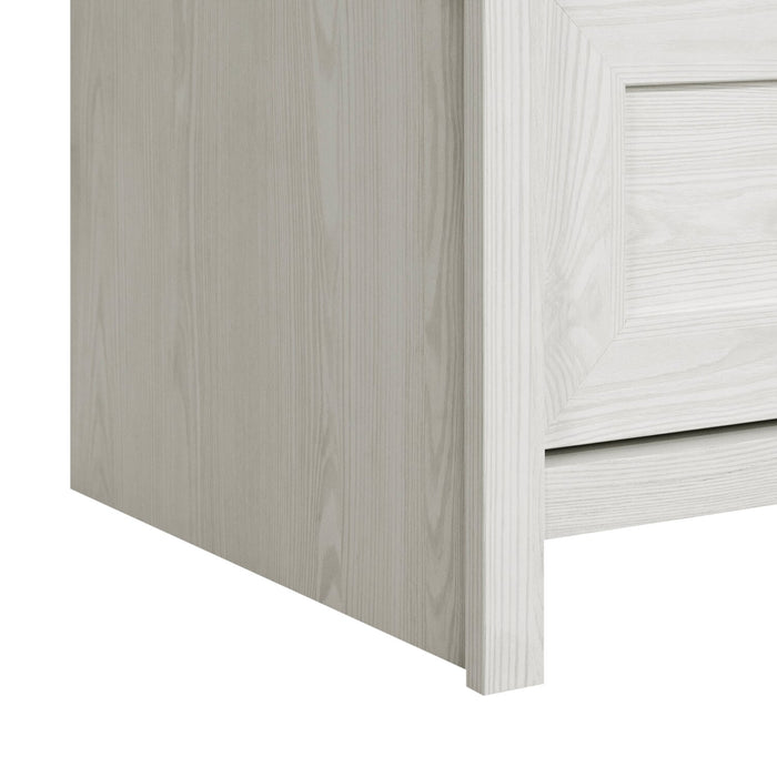 Table de nuit Dove de 23,8 po (L) x 22,5 po (H) à 1 tiroir, fabriquée au Canada - blanche