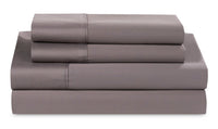 Ensemble de draps Hyper-CottonMC BEDGEARMD divisés pour très grand lit - gris