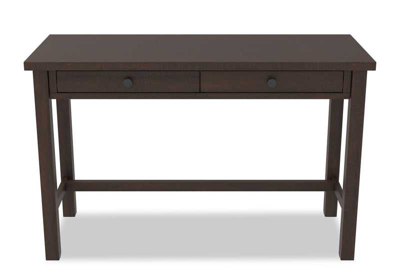 Bureau Camiburg de 47,25 po àc 2 tiroirs - brun