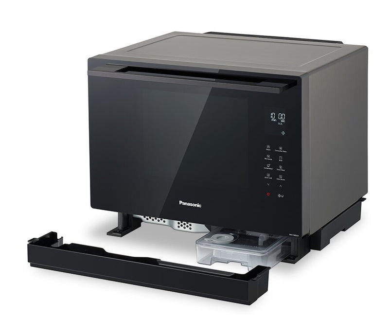 Four à micro-ondes de comptoir Panasonic de 1,1 pi³ avec four à la vapeur combiné et 2 niveaux de cuisson par convection véritable - gris - NNCS89LB