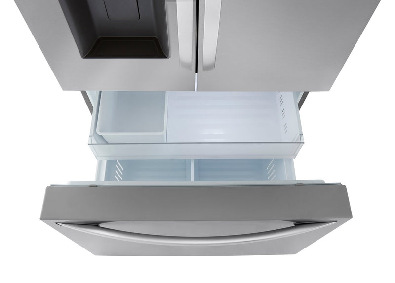 Réfrigérateur LG de 26 pi³ et de 36 po à portes françaises de profondeur comptoir MAXMC - acier inoxydable Smudge-ProofMD - LRFXC2606S