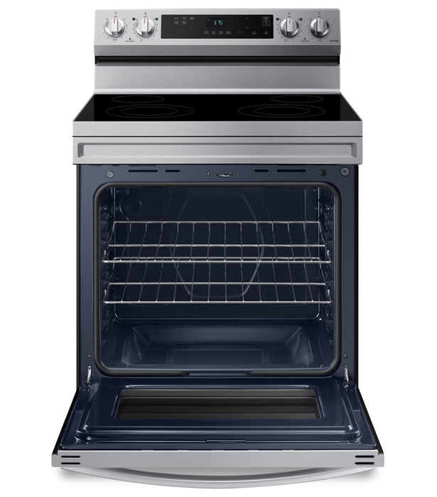 Cuisinière intelligente électrique amovible Samsung de 6,3 pi³ avec nettoyage à la vapeur - acier inoxydable - NE63A6111SS/AC