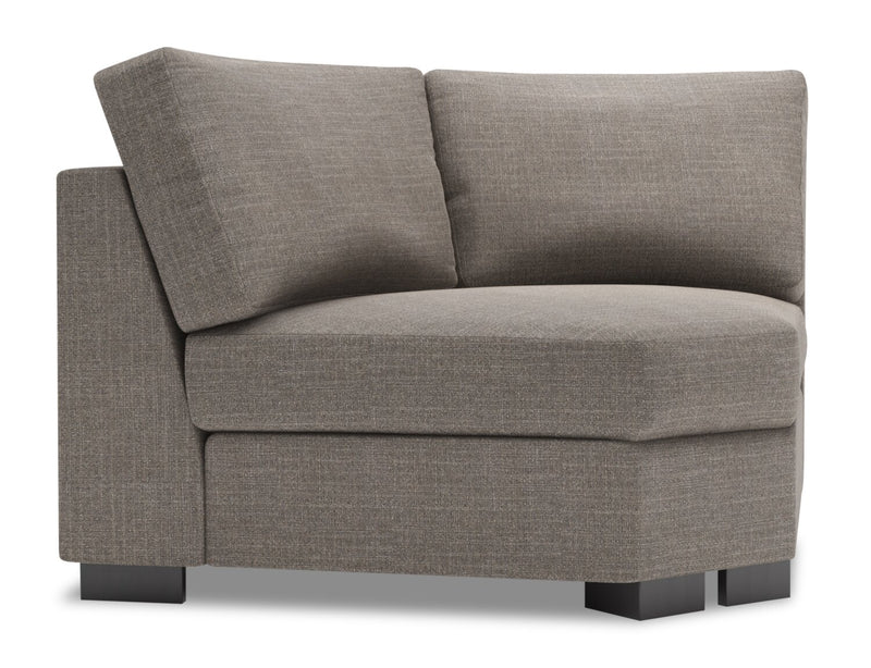 Fauteuil courbé en coin Track de la collection Sofa Lab - Luna Smoke
