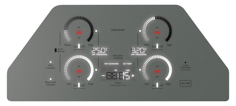 Surface de cuisson à induction Café de 30 po à 4 éléments - acier inoxydable - CHP90302TSS