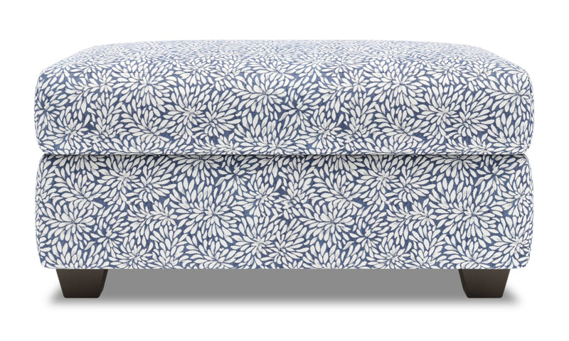 Pouf de rangement personnalisable The Trunk de Sofa Lab de 39 po fabriqué au Canada en tissu - Cadet multicolore