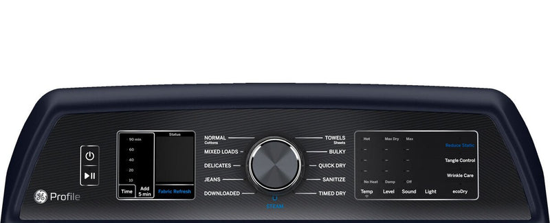 Sécheuse électrique Profile de 7,3 pi³ avec lien à la laveuse - PTD90EBMTRS