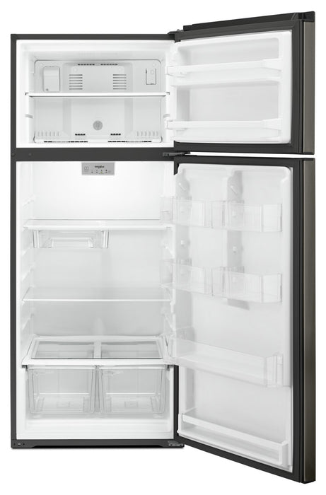 Réfrigérateur Whirlpool de 18 pi³ et de 28 po à congélateur supérieur - acier inoxydable noir - WRT518SZKV