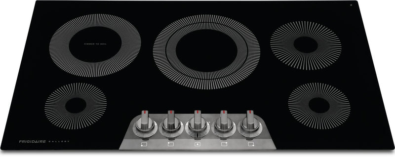 Surface de cuisson électrique Frigidaire Gallery de 36 po à 5 éléments - acier inoxydable noir - GCCE3670AD