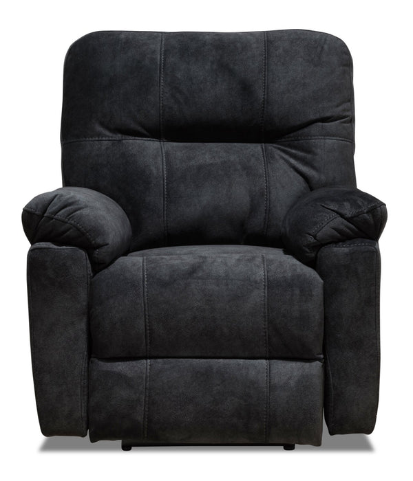 Fauteuil coulissant inclinable Gybson de 38 po fabriqué au Canada en tissu - gris graphite