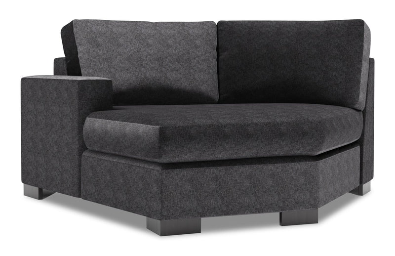 Fauteuil Cuddler de gauche Track de la collection Sofa Lab - Luxury Charcoal