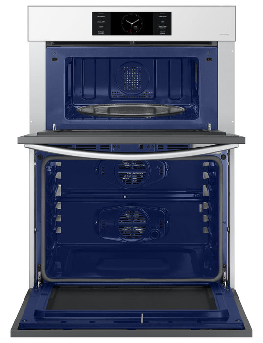 Four à micro-ondes combiné avec four mural électrique Samsung de 7 pi³ et de 30 po - blanc - NQ70CB700D12AA