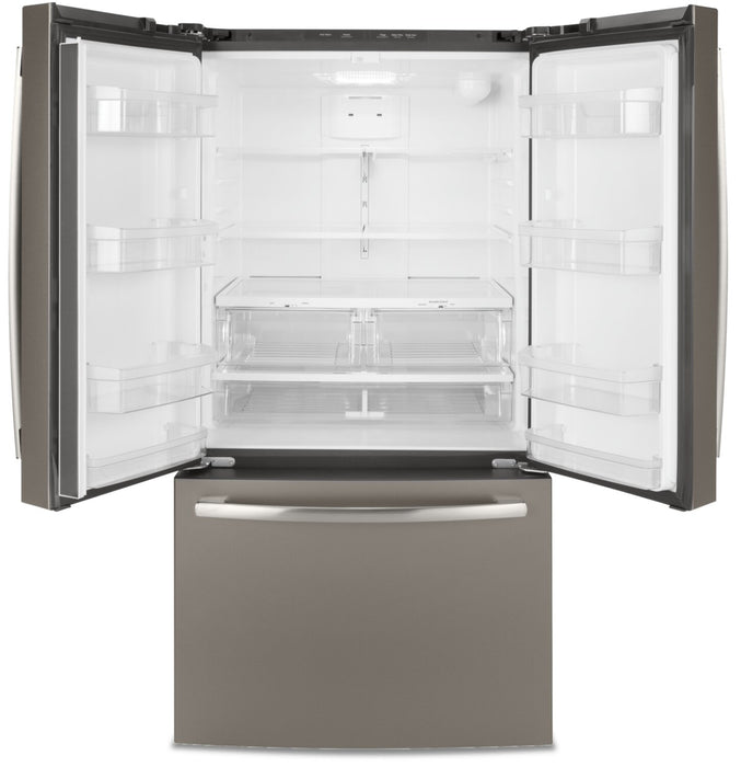 Réfrigérateur GE de 27 pi³ et de 36 po à portes françaises - ardoise - GNE27JMMES